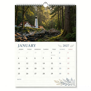 <span class=keywords><strong>Calendario</strong></span> de Pared de Papel con Logotipo Personalizado al por Mayor, Diseño de Fecha <span class=keywords><strong>Lunar</strong></span> 2027, Planificador Mensual para Regalo Corporativo de Oficina - Product Image 1