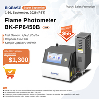 Photomètre à flamme BIOBASE E BK FP6450B, analyseur d'éléments K Na Li Ca Ba, équipement de spectroscopie à flamme de laboratoire