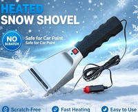 Grande Vente : Grattoir à Glace Chauffant 12V, Pelle à Neige Électrique pour Pare-Brise, Élimination Sûre de la Neige et de la Glace sans Rayures sur la Peinture de Voiture