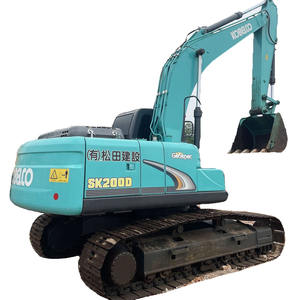 Gebruikte Japan Kobelco Sk200d 20ton Graafmachines In Goede Staat Lage Prijs Tweedehands - Product Image 1