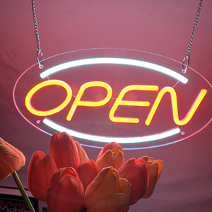 Enseigne LED néon publicitaire suspendue « Ouvert/Fermé » pour une utilisation 24h/24 dans les magasins, les bâtiments et les bureaux - Product Image 4