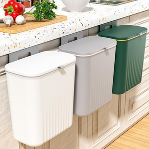 <span class=keywords><strong>Poubelle</strong></span> murale de cuisine <span class=keywords><strong>Poubelle</strong></span> suspendue en plastique Porte pour armoires - Product Image 1