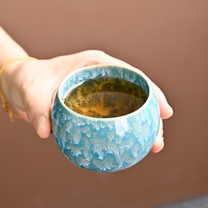 Juego de Tazas de Té de Cerámica Tianmu, Diseño de Mármol, Cinco Elementos, Caja de Regalo, Origen Dehua, Estilo Tradicional Chino - Product Image 3