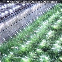 Guirlande lumineuse LED en filet pour fenêtre, mur, extérieur, mariage, fête de Noël, 1,5x1,5m, 3x2m, 6x4m, IP44, étanche