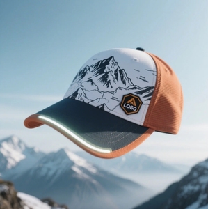 Casquette de papa en coton de haute qualité avec logo personnalisé brodé 6 panneaux casquette de randonnée réfléchissante - Product Image 3