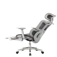 Chaise de bureau Runwood de luxe moderne à dossier haut en maille, design ergonomique confortable, hauteur réglable, appui-tête pivotant et coulissant