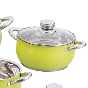 Лидер продаж, набор полезных красочных кастрюль и сковородок, посуда с Индукционным дном - Product Image 4