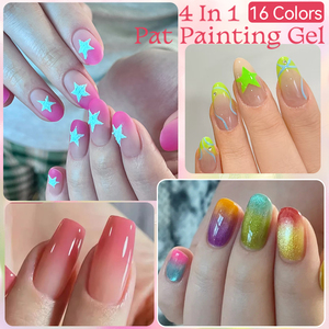 ยูอาร์ ชูการ์ เจลเพ้นท์เล็บ 16 สี/ชุด สีชัดเจน ติดทนนาน รับทำโลโก้ตามสั่ง เจลปั๊มลายเล็บแบบไล่สี - Product Image 4