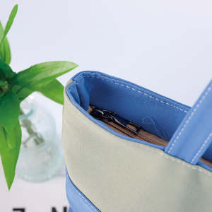 Bolsa de lona de algodón y poliéster reciclado ecológica personalizada de la fábrica Gahumi, bolsa de compras reutilizable de dibujos animados plegable OEM ODM - Product Image 6