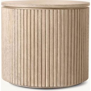 La superficie de la mesa de centro de madera maciza estilo americano R está hecha de travertino. - Product Image 1