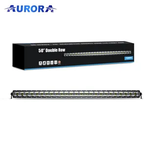 אורורה גבוהה בהירות IP69K עמיד למים Ultra Slim 50 ''LED אור בר 52 אינץ גג מתלה מנורת משאית Offroad ימי אור