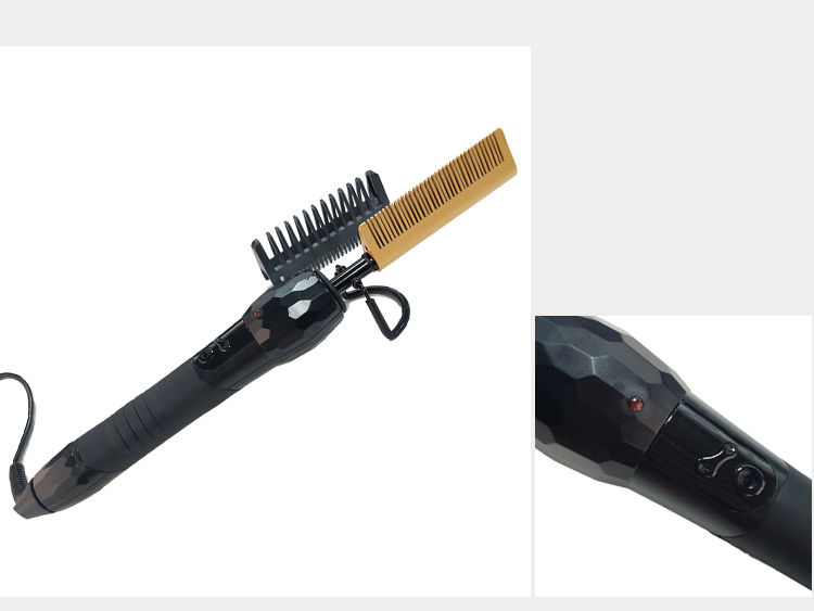 Professional copper metal Hair Straightening Comb brush Hot Electric Hair Straightener comb for hair,curling iron bling hot comb