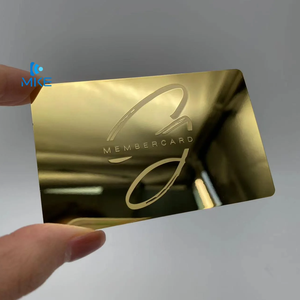 Custom Blank Card Individual Lashes Metal Cards for Laser Engraving Gold Metal Business Cards