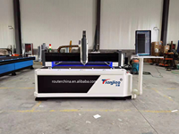 Global Original Sources TJ-3015 Machine de découpe laser fibre 1KW pour métaux, moteur pas à pas CNC, 1500x3000mm, 0.05mm, haute vitesse, garantie 2 ans