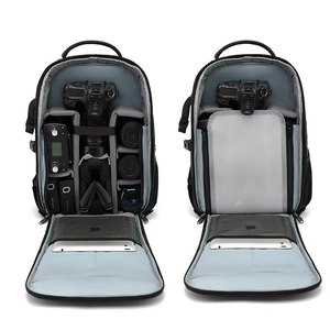 Tripod Holder Waterproof Outdoor Photography Backpack <b>Camera</b> <b>Bag</b> Case Oxford Material Polyester Lining Zipper Closure - Product Image 4