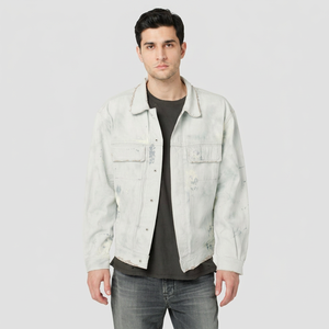 Wholesale New Design <b>Men'S</b> Cotton <b>Long</b> Sleeve Plain Jeans <b>Jackets</b> Trending Product Denim <b>Jacket</b> <b>Men</b> - Product Image 1
