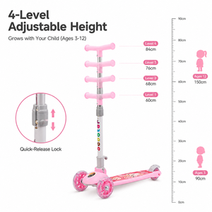 Patinete Plegable Moderno para Niños, Ligero, de 3 Ruedas, con Ruedas LED de PU, Juguete Educativo para Deportes al Aire Libre - Product Image 4