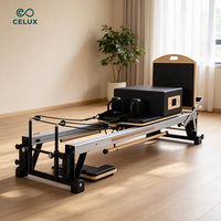 Lit de Pilates Reformer en aluminium, écologique, durable, facile à installer, idéal pour le yoga, le fitness et l'entraînement corporel au Pilates