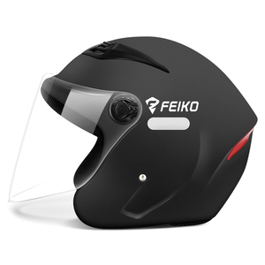 Vintage 3/4 helm Retro half-face motorhelm ABS schaal DOT goedgekeurd 1 jaar garantie voor cruiser & scooter rijders - Product Image 1