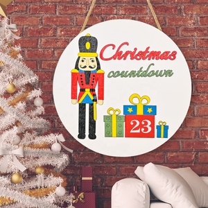 Calendario del conto alla rovescia di <span class=keywords><strong>Natale</strong></span> 24 <span class=keywords><strong>giorni</strong></span> in legno giorno di benvenuto fino al conto alla rovescia di <span class=keywords><strong>Natale</strong></span> decorazione appesa a parete <span class=keywords><strong>per</strong></span> <span class=keywords><strong>natale</strong></span> al coperto all'aperto - Product Image 4