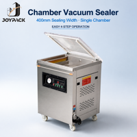 Machine d'emballage sous vide de qualité alimentaire DZ-400, corps en acier inoxydable 201, pompe à vis rotative, cycle rapide, machine industrielle de scellage de sacs