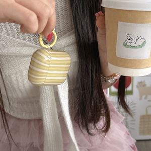 Modische Farbkollisions-Streifen Glänzende Hülle für Apple Airpods 3 Pro 2 Kabellose Kopfhörer-Abdeckung Ladebox für Airpods 4 Pro 3 - Product Image 6