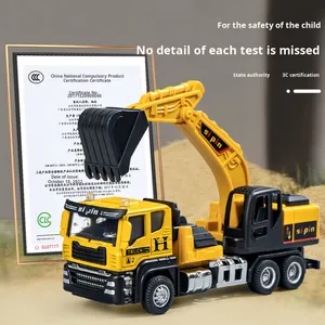 Vehículo de ingeniería de aleación, modelo de camión fundido a presión, juguete de Metal extraíble para niños - Product Image 4