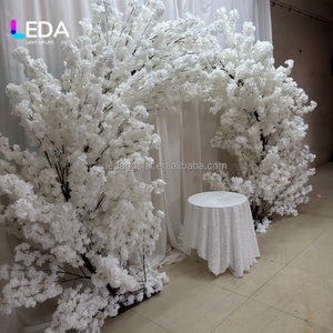 ซุ้มต้นซากุระประดิษฐ์สีขาว LEDA โครงโลหะ ซุ้มดอกซากุระสำหรับตกแต่งฉากหลังงานแต่งงานและงานอีเว้นท์ - Product Image 3