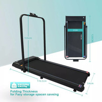 Tapis roulant électrique portable mini silencieux avec écran LED, pliable, pour la marche à domicile, équipement de fitness