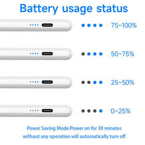 Highly Sensitive POM Fine Point <strong>Tip</strong> IPad <strong>Pencil</strong> Active Capacitive Stylus Pen For Touch Screen Compatible With Phones - Product Image 5