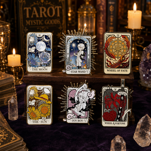 Pin <span class=keywords><strong>de</strong></span> Esmalte Suave con Forma <span class=keywords><strong>de</strong></span> Carta <span class=keywords><strong>de</strong></span> Tarot Personalizada, Broche <span class=keywords><strong>de</strong></span> Solapa <span class=keywords><strong>de</strong></span> Metal con Personaje <span class=keywords><strong>de</strong></span> Anime, Insignia <span class=keywords><strong>de</strong></span> Esmalte Coleccionable Artística, Decoración para Mochila - Product Image 1