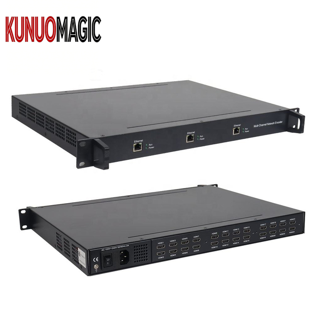 Radio TV Broadcasting Equipment Digital Headend CATV IP Video H.265/H.264 32 Channel 1080p HD Encoder HLS/RTMP Protocols for TS