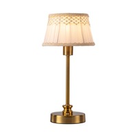Nouvelle lampe de table en tissu rétro personnalisée de style chinois, alimentée par batterie, rechargeable, pour la chambre à coucher, utilisation au chevet
