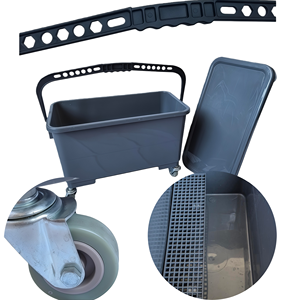 Seau de nettoyage professionnel de 25 litres, 1 seau avec poignée confortable - Valve de vidange, robuste - Product Image 1