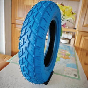 Neumático de motocicleta de construcción robusta 350-10 T17 de color personalizado de fábrica, neumático de scooter con borde de precisión para curvas, para <span class=keywords><strong>Amazon</strong></span> Basin - Product Image 2