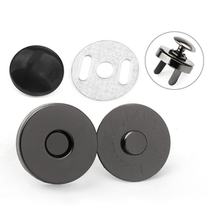 Nút bấm từ tính bán buôn nhà máy cho túi xách, nút bấm tròn mạ điện 14mm 18mm, nút kim loại nam châm, logo tùy chỉnh - Product Image 6