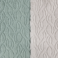 Tissu en fausse fourrure de lapin 100% polyester tricoté, doux, à motif torsadé en relief, pour jouets, vêtements, voitures et literie pour filles