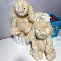 Jellycots Springlowe Luxe Bunny, peluche de lapin luxueuse et moelleuse à longues oreilles tombantes, jouet en peluche de qualité supérieure, cadeau pour bébés et enfants