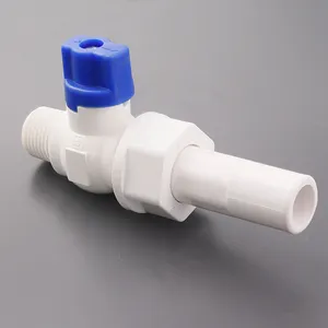 Sam-UK original factory wholesale high quality and durable use plastic External thread pvc thread ball valve