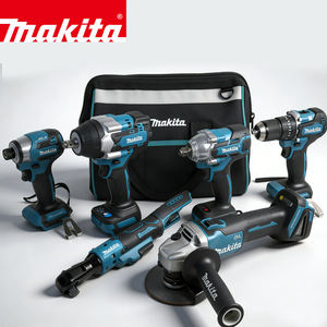 Kit d'outils sans fil <span class=keywords><strong>Makita</strong></span> <span class=keywords><strong>18V</strong></span> LXT avec chargeur de batterie, combinaison d'outils électriques haute puissance pour la construction industrielle - Product Image 2