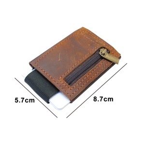Boshiho Fashion Crazy Horse Leather Top Automatic Pop up RFID Business Credit <b>Card</b> <b>Holder</b> Pop up <b>Card</b> <b>Holder</b> for Men - Product Image 2