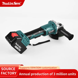Meuleuse d'angle sans fil <span class=keywords><strong>à</strong></span> moteur sans balais, affichage numérique de la puissance au lithium, réglage multi-vitesses, outil électrique pour la découpe et le polissage des métaux - Product Image 2