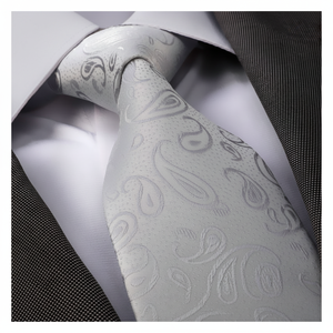 Silver Necktie, <b>Neck</b> <b>Tie</b>, Corbata, Gravate, Krawatte, Cravatta, Fashion <b>Tie</b> - Product Image 2