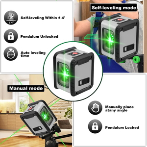 Endüstriyel sınıf 360 derece döner lazer seviyesi inşaat ve DIY projeleri için 2 satır Tripod ile yerel avrupa depo - Product Image 3