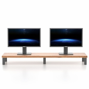 <span class=keywords><strong>Support</strong></span> de moniteur de bureau de haute qualité en alliage d'aluminium + plaque en <span class=keywords><strong>bois</strong></span> <span class=keywords><strong>support</strong></span> de <span class=keywords><strong>support</strong></span> d'écran d'ordinateur - Product Image 5