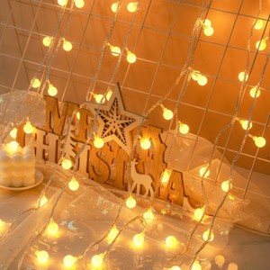 <span class=keywords><strong>Guirlande</strong></span> <span class=keywords><strong>lumineuse</strong></span> à boules LED YN pour décorations de Noël intérieures/extérieures, 5 m, 50 LED, 8 modes, alimentation USB, blanc chaud - Product Image 6
