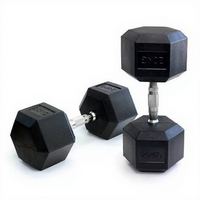 Haltères hexagonaux en caoutchouc multi-poids, ensemble de poids professionnels en fonte pour la musculation, la remise en forme et l'entraînement en salle de sport