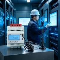 Medidor de Energía Inalámbrico Trifásico Acrel ADW300, Medidor de Energía Wifi con Control Remoto, Medidor de Energía de 0.5s