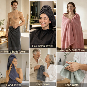Ensemble de serviettes de bain Go ozone Home, 3 pièces, 70x140cm, microfibre douce, séchage rapide, pour salle de bain - Product Image 3