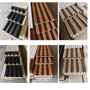 Panneau mural rainuré WPC fabriqué en Chine, intérieur imperméable, anti-<span class=keywords><strong>moisissure</strong></span>, insonorisant, pour appartement et hôtel - Product Image 4